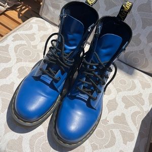 Dr. Martins 1460 Blue Combat Boots
